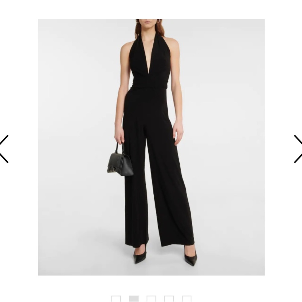 Black Capulet halter top jumpsuit